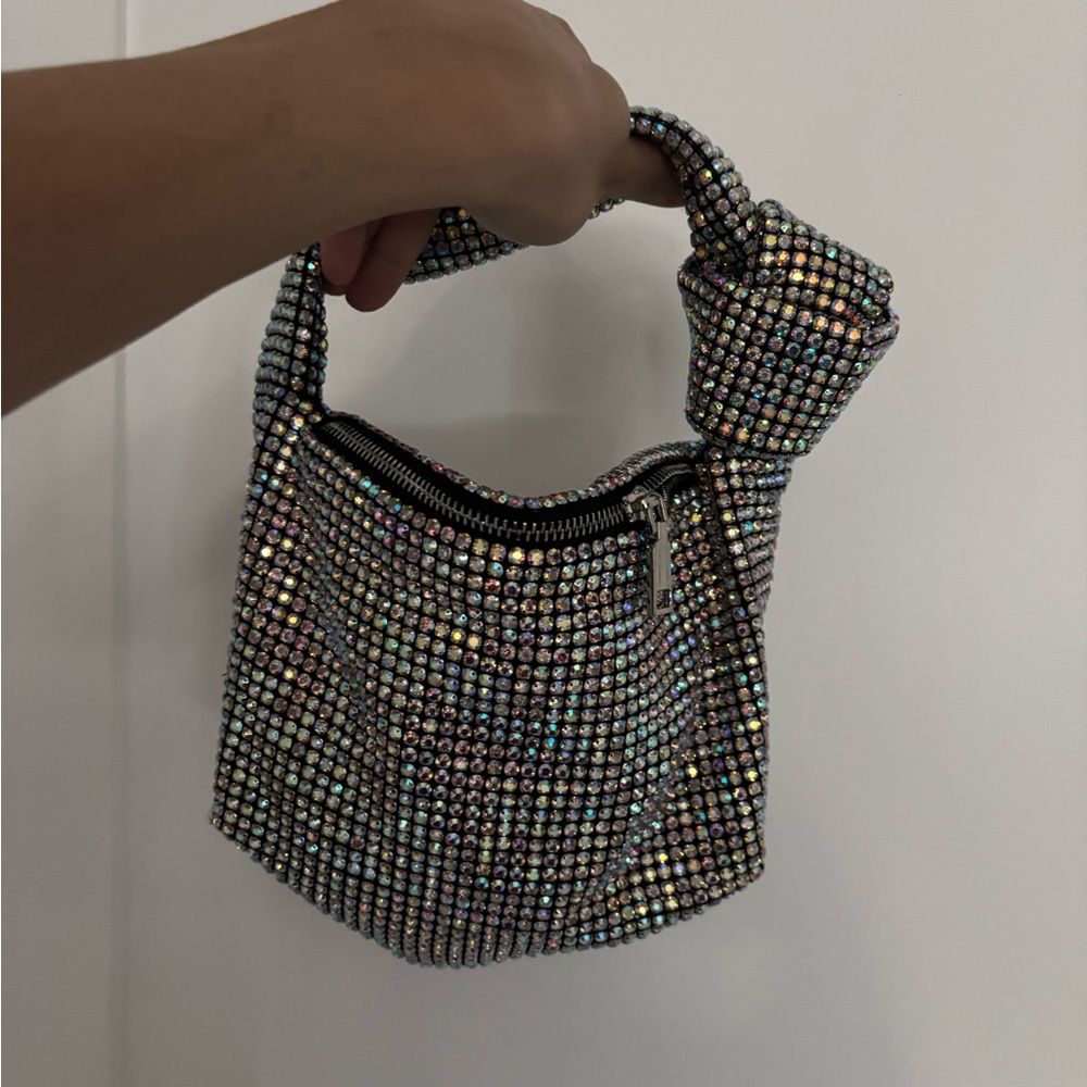 Elegant Crystal Embellished Handbag